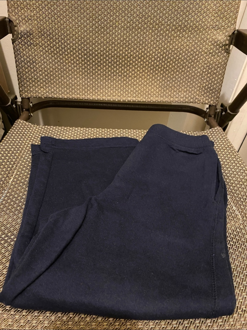Faded Glory Boys Navy Knit Lounge Pants with Pockets. SZ 7 (B)